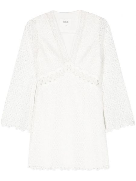 Φόρεμα με δαντέλα Ba&sh λευκό