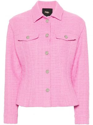 Tweed blazer Maje pink