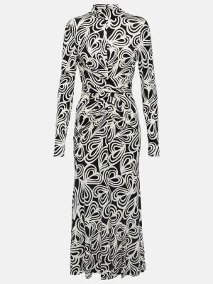 Vlněné midi šaty s potiskem Diane Von Furstenberg