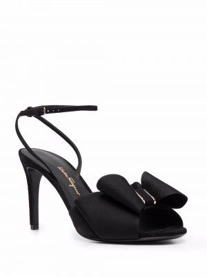 Sandály s mašlí Salvatore Ferragamo černé