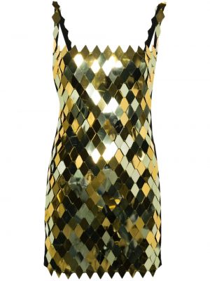 Mini haljina The Attico zlatna