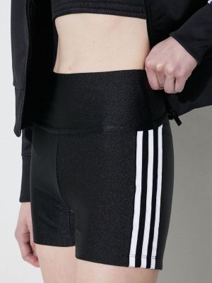 Pantaloni cu talie înaltă cu talie înaltă Adidas Originals negru