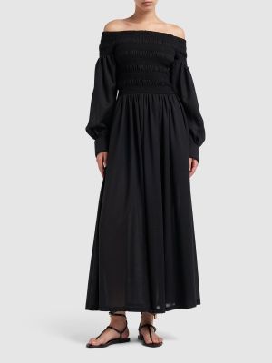 Gyapjú midi ruha Max Mara fekete