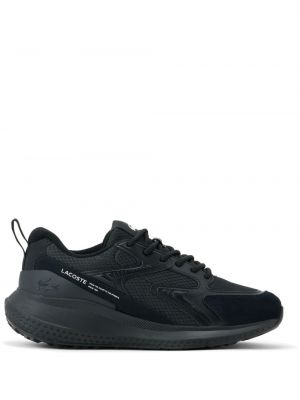 Sneakers από διχτυωτό Lacoste μαύρο
