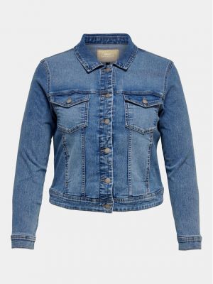Priliehavá džínsová bunda Only Carmakoma modrá