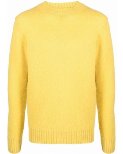 Jersey de tela jersey de cuello redondo Aspesi amarillo