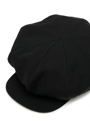 Woll baskenmütze Yohji Yamamoto schwarz