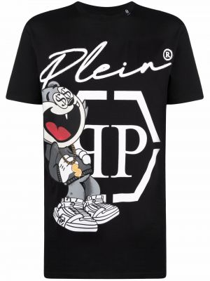 Tričko s potlačou Philipp Plein čierna