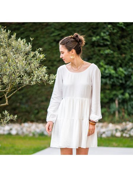 Sukienka mini Céleste biała