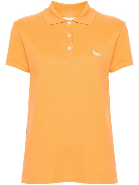 Poloshirt Maison Kitsuné orange