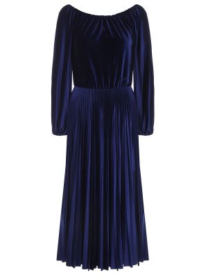 Бархатное вечернее платье Valentino Синее