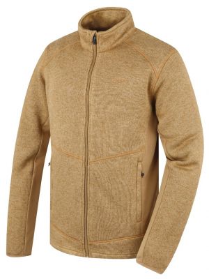Fleecový sveter na zips Husky béžová