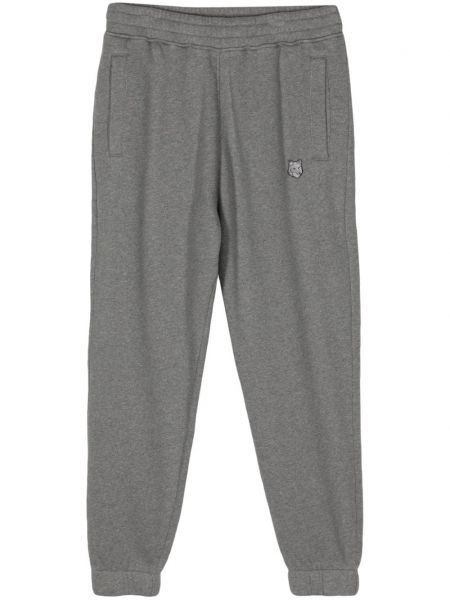 Pantalon avec applique Maison Kitsuné gris