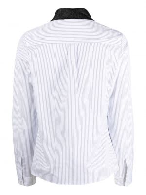 Chemise en coton à rayures Câllas Milano blanc