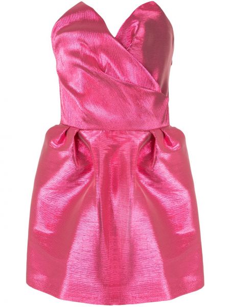Mini vestido con escote pronunciado The 2nd Skin Co. rosa