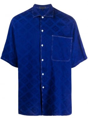 Žakárová košile Gianfranco Ferré Pre-owned modrá