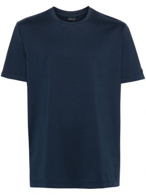 T-shirt aus baumwoll mit rundem ausschnitt Paul & Shark blau