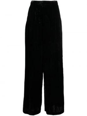 Pantaloni in velluto Semicouture nero