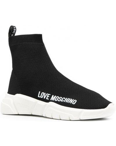 Sneakersy z nadrukiem wsuwane Love Moschino