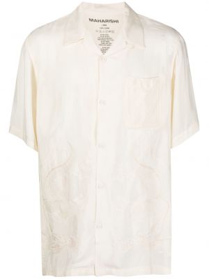 Риза с принт Maharishi бяло