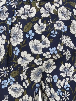 Mustriline lilleline lühikesed püksid Veronica Beard sinine