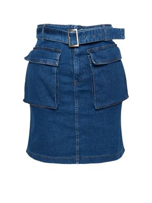 Spódnica jeansowa Trendyol niebieska
