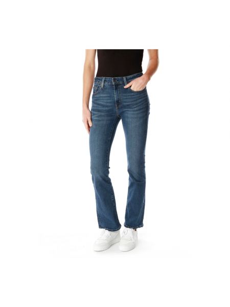 High waist skinny jeans ausgestellt Levi's® blau