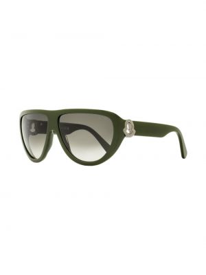 Akiniai nuo saulės oversize Moncler Eyewear žalia