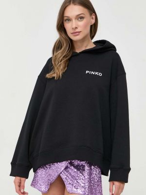 Pamučna hoodie s kapuljačom Pinko