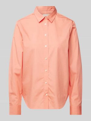 Bluzka bawełniana Gant pomarańczowa