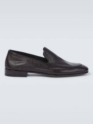 Pantofi loafer din piele Manolo Blahnik negru