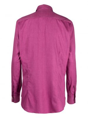 Koszula bawełniana Mazzarelli różowa