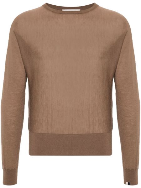 Kashmir kort sweater Extreme Cashmere brun