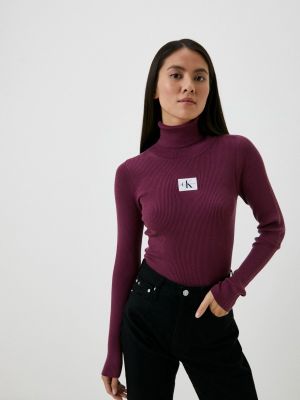 Водолазка Calvin Klein Jeans фиолетовая