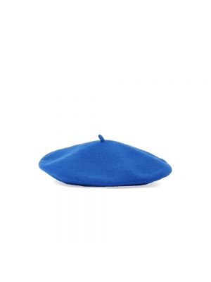 Niebieski beret wełniany Borsalino