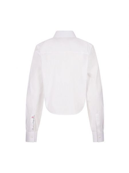 Camisa de algodón manga larga Marni blanco