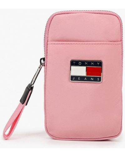 Джинсовая сумка через плечо Tommy Jeans, розовая
