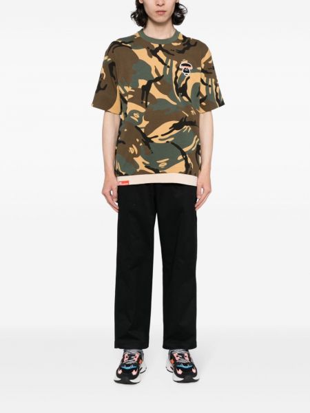T-shirt aus baumwoll mit print mit camouflage-print Aape By *a Bathing Ape®