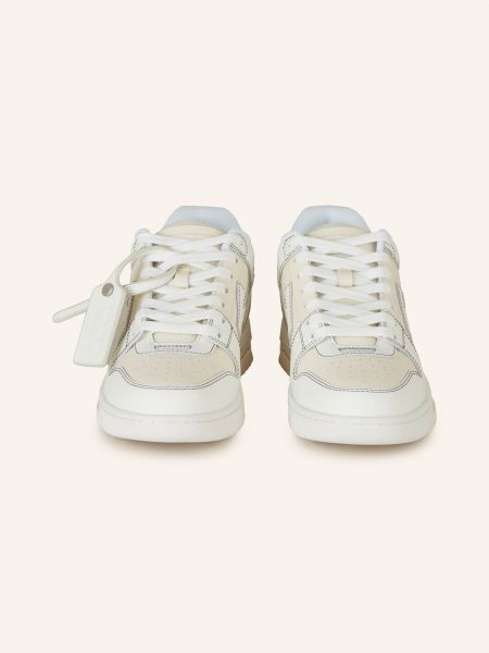 Sneakersy na platformie biznesowe Off-white białe