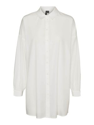 Oversize риза Vero Moda бяло