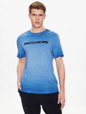 Тениска Skechers синьо
