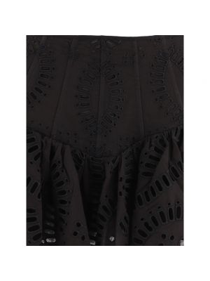 Mini falda de algodón Charo Ruiz Ibiza negro