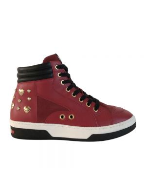 Sneakersy Love Moschino czerwone