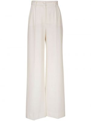 Pantaloni baggy plissettati Dolce & Gabbana bianco