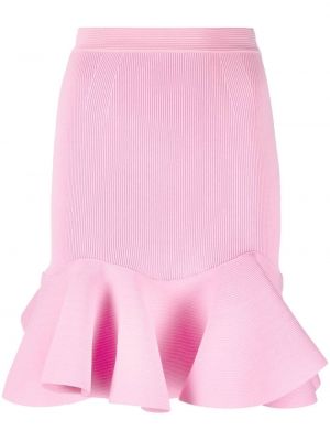 Mini suknja Alexander Mcqueen ružičasta