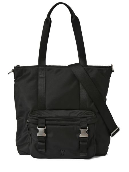 Bolso shopper Ami Paris negro