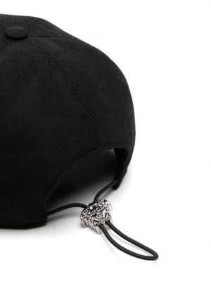 Cap mit stickerei Versace schwarz