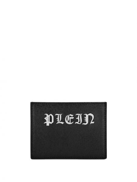 Kožená peněženka Philipp Plein černá