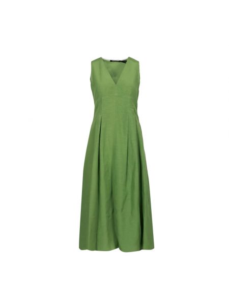 Sukienka midi bez rękawów bawełniana Pennyblack zielona
