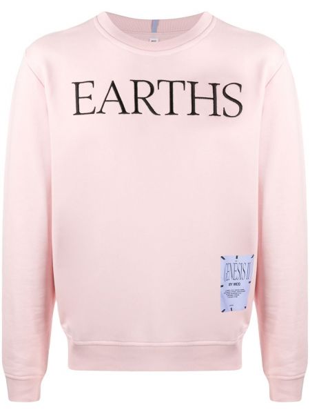 Bluza dresowa bawełniana z nadrukiem Mcq Alexander Mcqueen - różowy